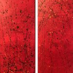 Acrylic diptych 80x30x2